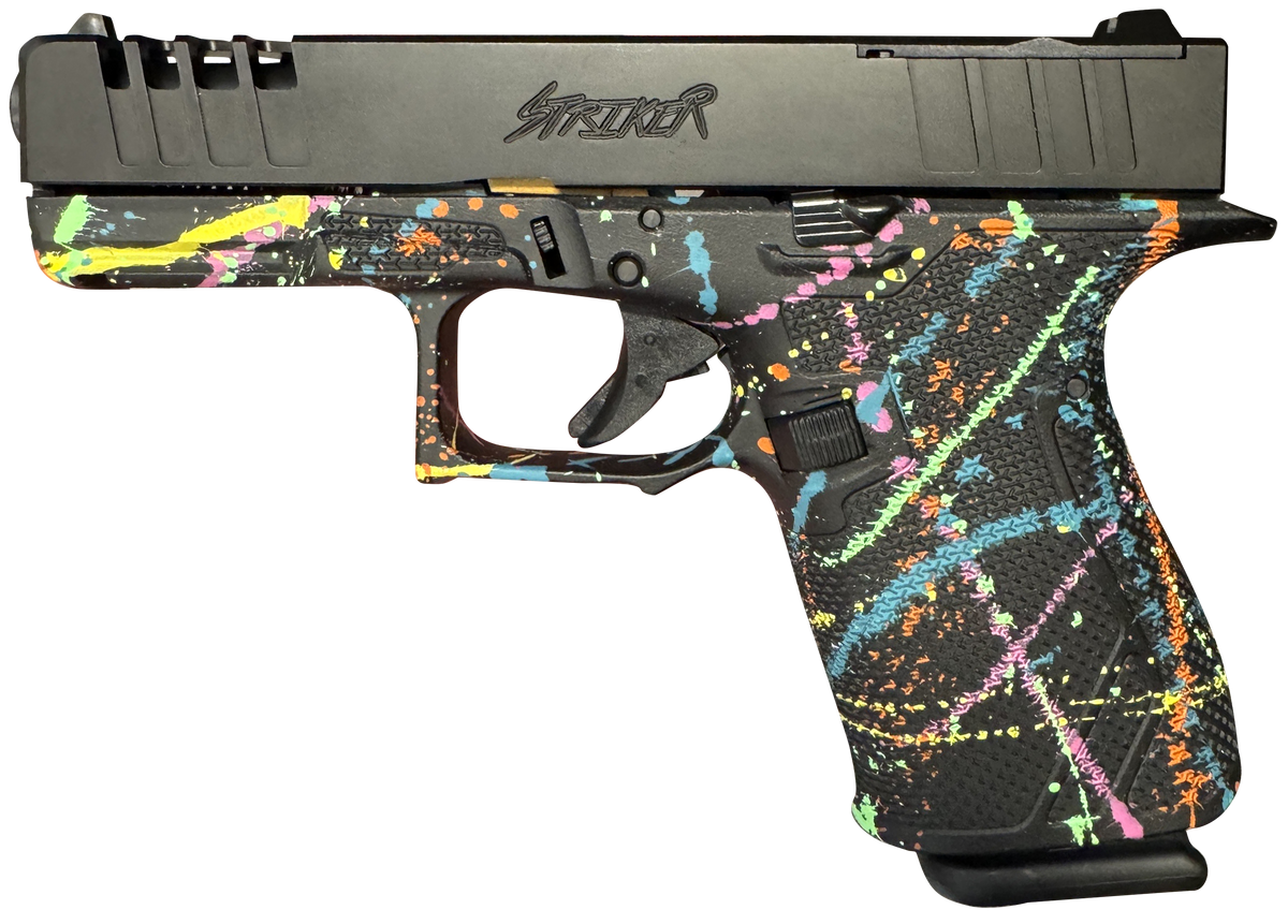 Great Lakes Firearms GL19SBLK Striker 9mm Luger 4" 15+1 Semi-Auto Pistol - Black Splatter Cerakote