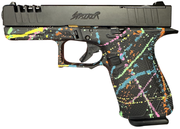 Great Lakes Firearms GL19SBLK Striker 9mm Luger 4" 15+1 Semi-Auto Pistol - Black Splatter Cerakote