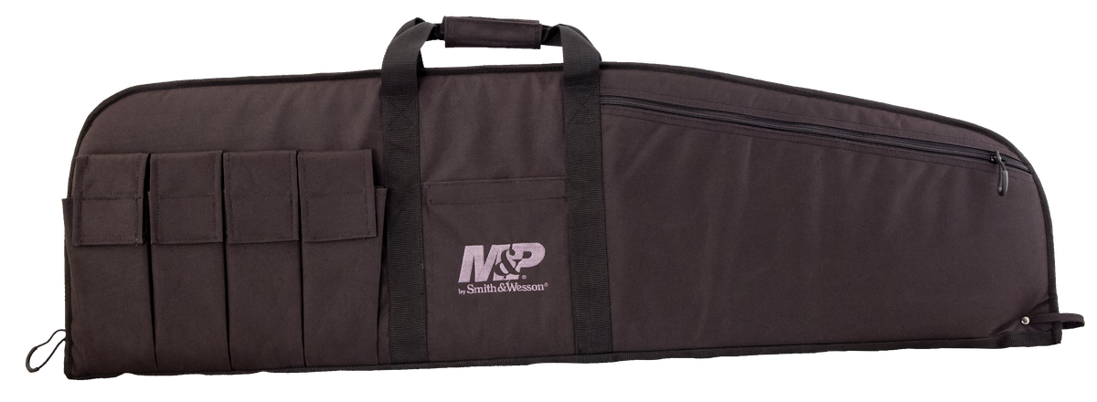 M&P Accessories 110015 Duty Series Medium Rifle/Shotgun Case 41.5" Black Nylon Foam Padded