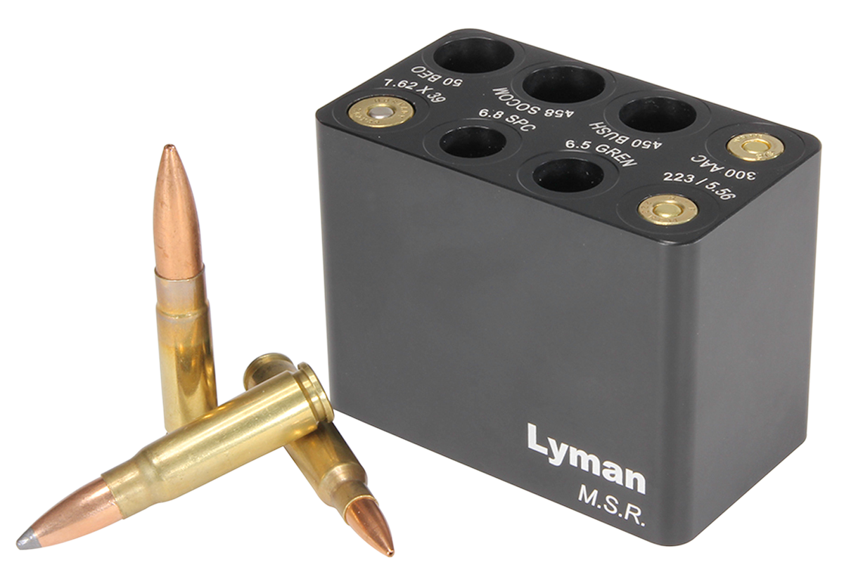 Lyman MSR Ammo Checker Block Multi-Caliber Aluminum Black