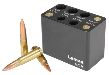 Lyman MSR Ammo Checker Block Multi-Caliber Aluminum Black