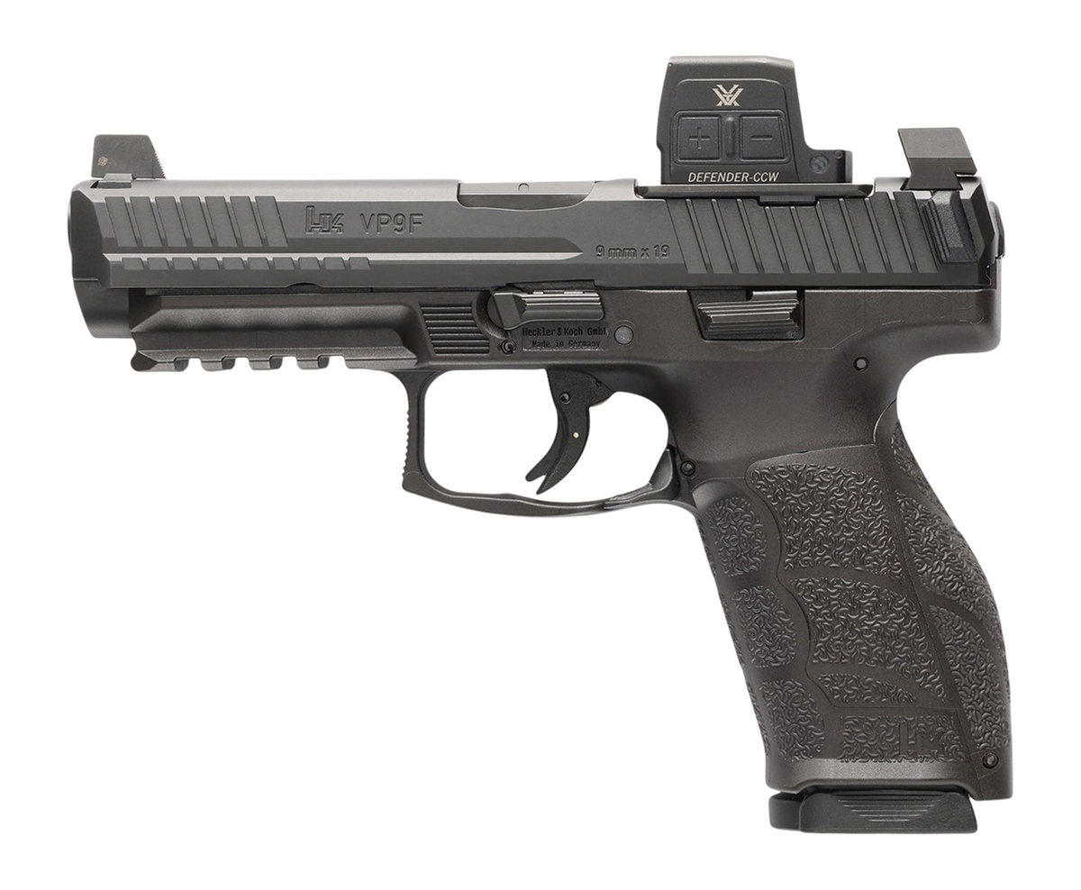 HK VP9A1 F 9mm Luger 4.53" 15+1 Semi-Auto Pistol w/Vortex Defender CCW