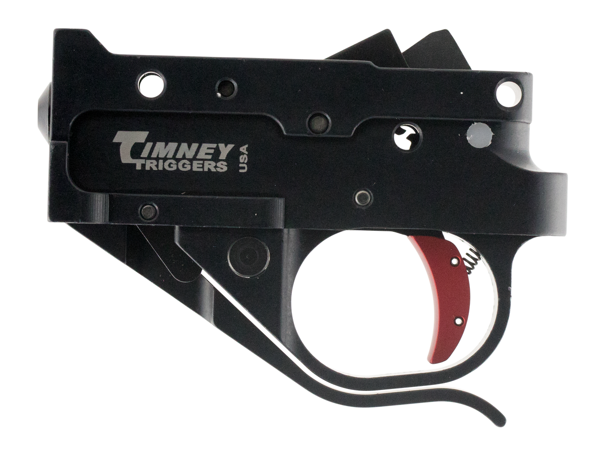 Timney Triggers 10222C Replacement Trigger Single-Stage Curved 2.75 lbs Black/Red for Ruger 10/22