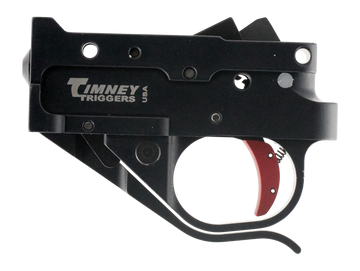 Timney Triggers 10222C Replacement Trigger Single-Stage Curved 2.75 lbs Black/Red for Ruger 10/22