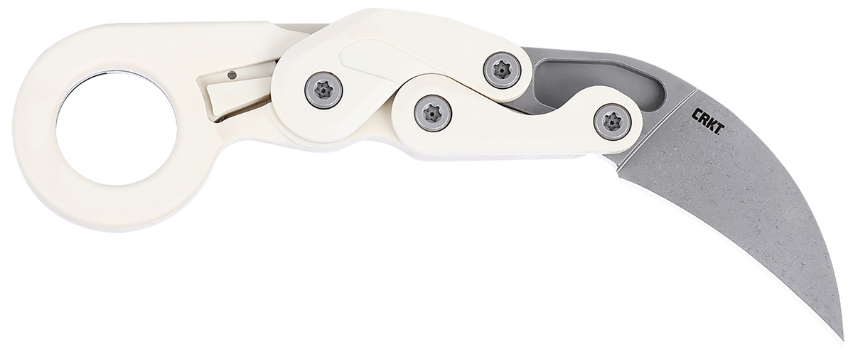 Columbia River CRKT 4041S Provoke 2.47" Folding Karambit Plain Stonewashed AUS-8A SS Blade Gray Grivory Handle