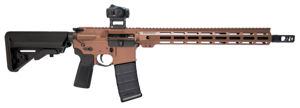 Bushmaster Bravo Zulu 5.56 NATO 16" 30+1 Semi-Auto AR-15 Rifle - H Series Cerakote Grip