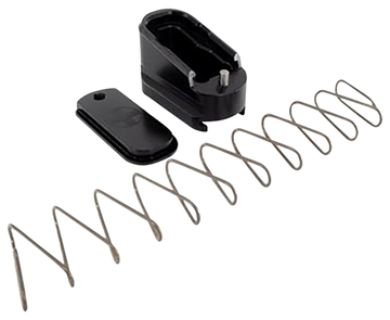 Shield Arms Glock 43 +2 Magazine Extension 2rd - Black Anodized Aluminum
