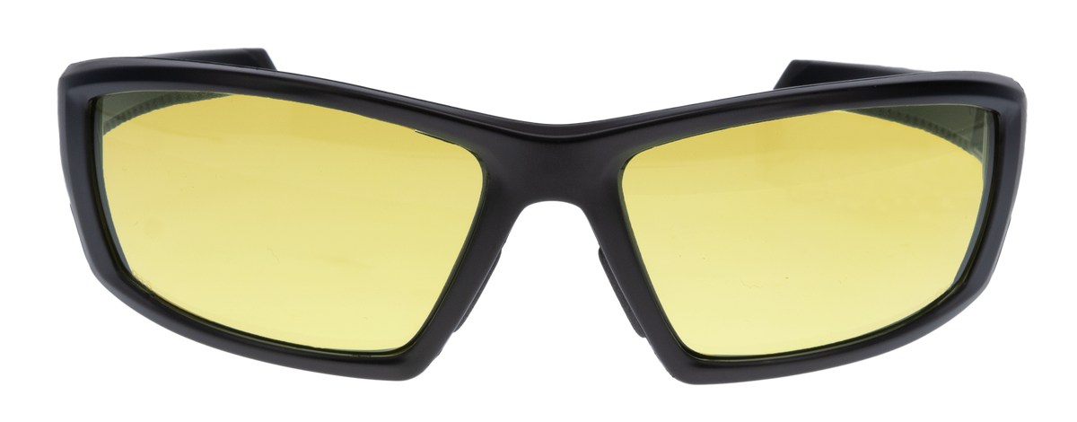 Walkers Game Ear IKON Vector Ballistic Eyewear Amber Lens Matte Black Frame