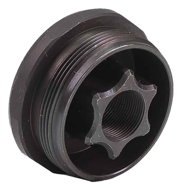 JK Armament 155 HD Thread Mount 1/2x36 Stainless Steel Cerakote Black