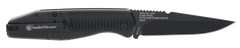 Smith & Wesson Knives Special Ops 3.40" Folding Drop Point Plain Edge AUS-8A Push Button Auto