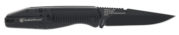 Smith & Wesson Knives Special Ops 3.40" Folding Drop Point Plain Edge AUS-8A Push Button Auto