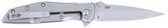 Columbia River CRKT 7600 SLAG 2.95" Folding Drop Point Plain Bead Blasted D2 SS Handle