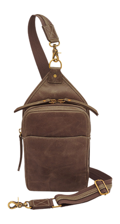 Kingport Industries GTM-CZY/106 Brown Distressed Buffalo Compact Sling Crossbody CCW Bag