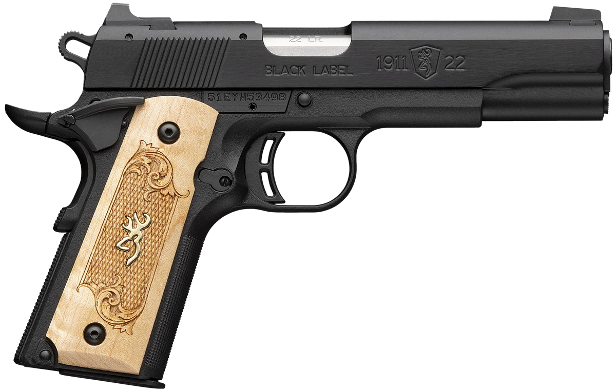 Browning 1911-22 Black Label Medallion Full Size 22 LR 4.25" 10+1 Pistol