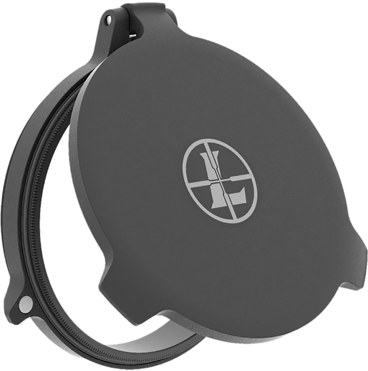 Leupold Alumina Flip-Back Scope Cover 36mm Objective Matte Black Aluminum - Screw On