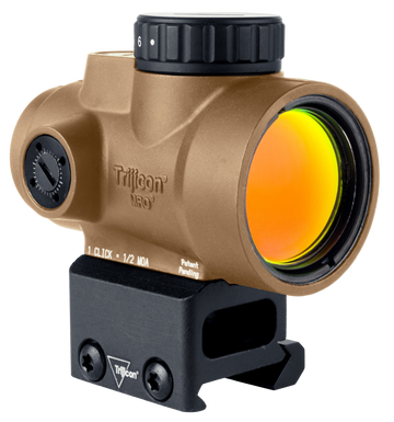 Trijicon MRO SD Coyote Tan 1x25mm 2 MOA Red Dot Sight - Full Co-Witness Mount