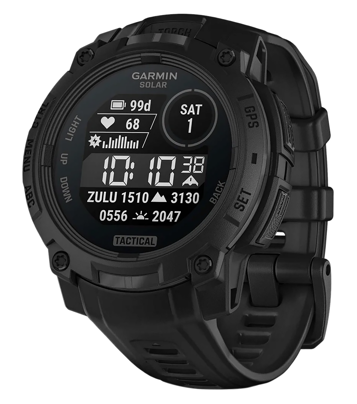 Garmin Instinct 3 45mm Solar Tactical Edition GPS Smartwatch - Black
