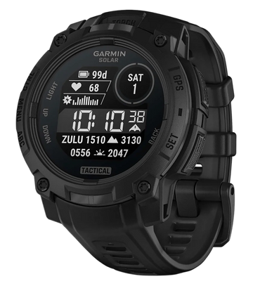 Garmin Instinct 3 45mm Solar Tactical Edition GPS Smartwatch - Black