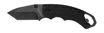 Kershaw Shuffle II 8750TBLKBW 2.60" Folding American Tanto Plain 8Cr14MoV BlackWash Black GFN