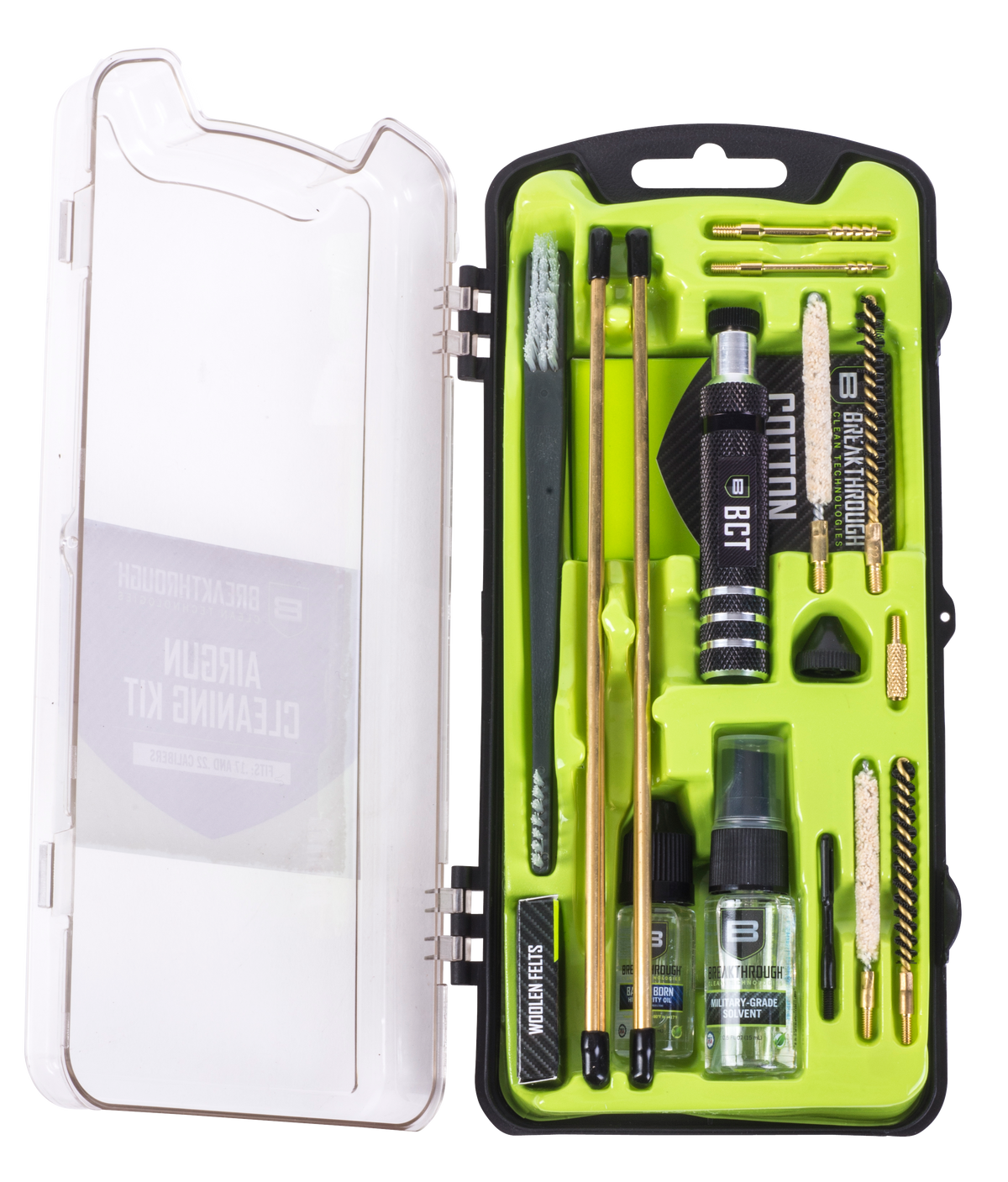 Breakthrough Clean Vision Series Rimfire & Air Gun Cleaning Kit .17/.22 Cal - 19 Piece