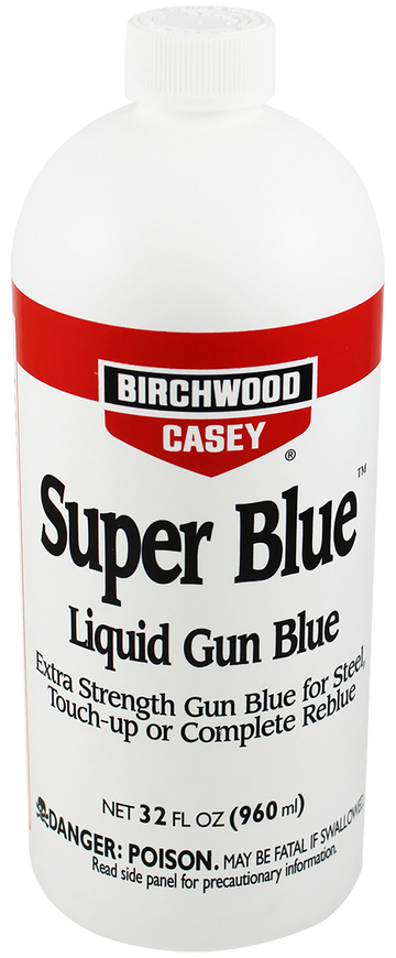 Birchwood Casey 13432 Super Blue Liquid Gun Blue 32 oz Bottle