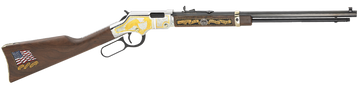 Henry Golden Boy Military Service Tribute 2 .22 S/L/LR 20" 16 LR/21 Short Lever Action Rifle