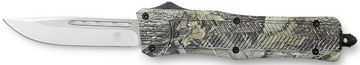 CobraTec Knives CTK-1 American Flag 3" OTF D2 Steel Woodland Camo Aluminum Handle