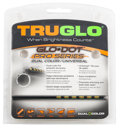 Truglo Glo-Dot Pro Series Universal Dual-Color Fiber Optic Shotgun Front Sight .120 in Black