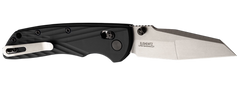 Hogue Deka 3.25" Folding Modified Wharncliffe Plain Edge CPM MagnaCut - Black GRN Handle