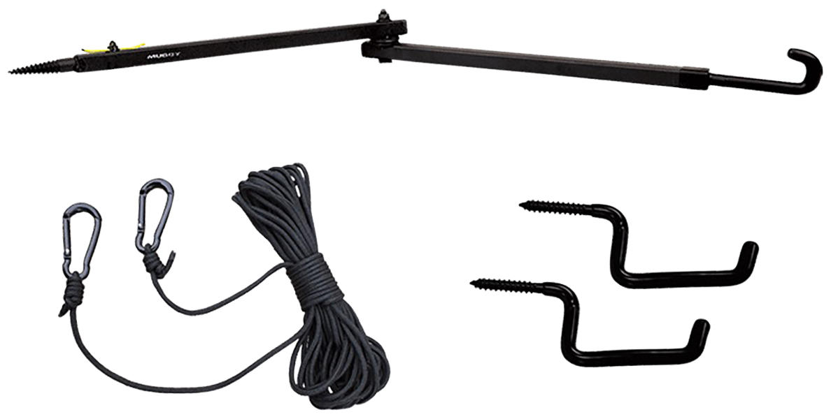 Muddy Complete Stand Kit Black - 30' Hoist Rope & Multi-Hanger