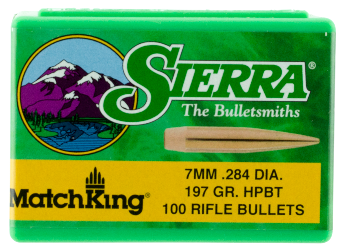 Sierra 1997 MatchKing 7mm .284 197gr Hollow Point Boat Tail 100/Box