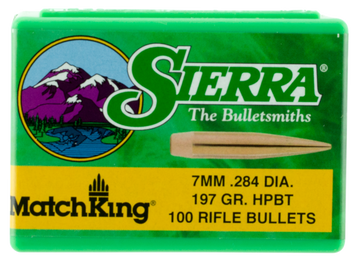 Sierra 1997 MatchKing 7mm .284 197gr Hollow Point Boat Tail 100/Box