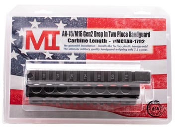 Midwest Industries MCTAR17G2 Gen 2 AR-15 7" Drop-In Quad Rail Handguard - Black