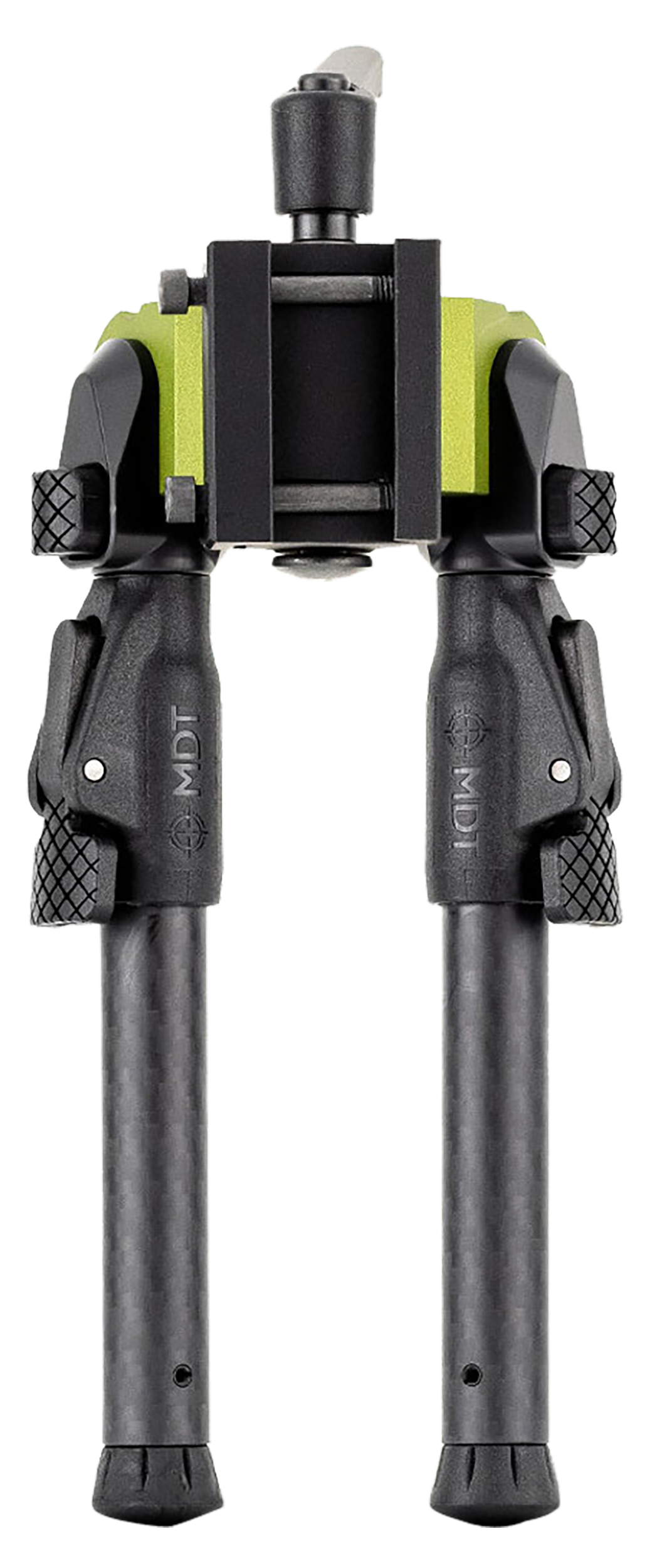 MDT Sporting Goods GRND-POD Green/Black 4.5"-9" Carbon Fiber Bipod - ARCA/RRS Dovetail