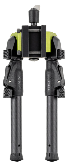 MDT Sporting Goods GRND-POD Green/Black 4.5"-9" Carbon Fiber Bipod - ARCA/RRS Dovetail