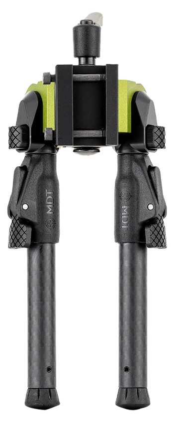 MDT Sporting Goods GRND-POD Green/Black 4.5"-9" Carbon Fiber Bipod - ARCA/RRS Dovetail