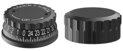 Burris 626401 Synergy Advanced Capped Elevation Knob - Black Matte Aluminum