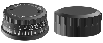 Burris 626401 Synergy Advanced Capped Elevation Knob - Black Matte Aluminum