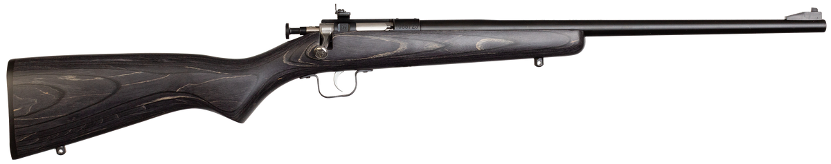 Crickett KSA2244 Youth 22 LR 16.12" 1-Rd Bolt Action Rifle - Black Laminate Stock