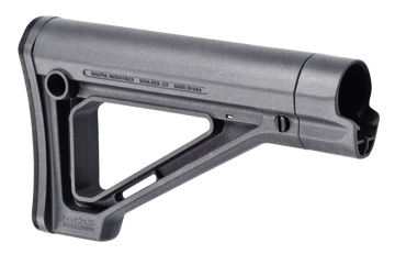 Magpul Industries MOE Fixed Carbine Stock Mil-Spec Stealth Gray Synthetic for AR-15/M16/M4