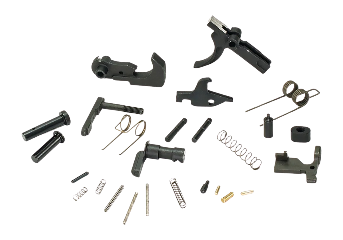 White Label Armory WLA-LOW-1015-01 AR-15 Lower Parts Kit - Black Phosphate