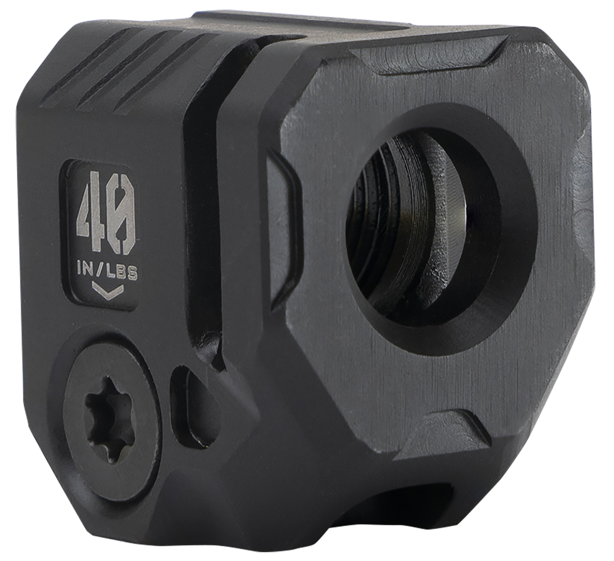 Strike Industries MCQUAD Micro Threaded Compensator 9mm/.357 SIG 1/2x28 Black
