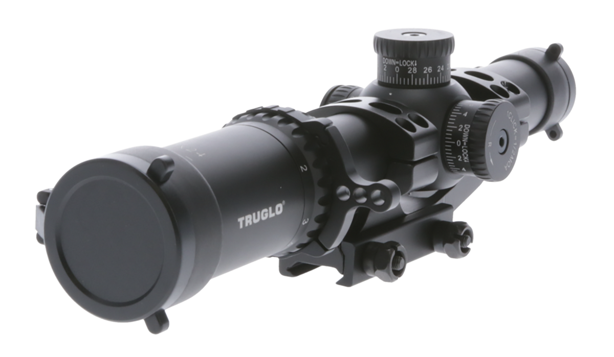 TruGlo Omnia 1-8x24mm 30mm Tube Illuminated APTR Tactical Rifle Scope - Black Anodized