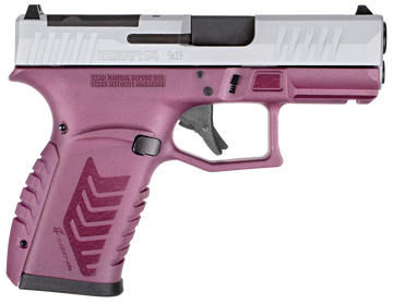 Derya Firearms DY9Z 9mm Luger 3.50" 15+1 Semi-Auto Pistol - Black Cherry/Silver