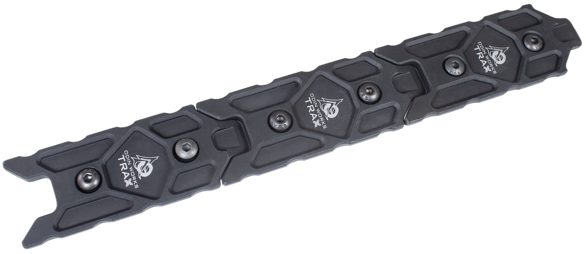 Odin Works M-LOK to Arca Trax Rail 3-Pack - Black Anodized Aluminum