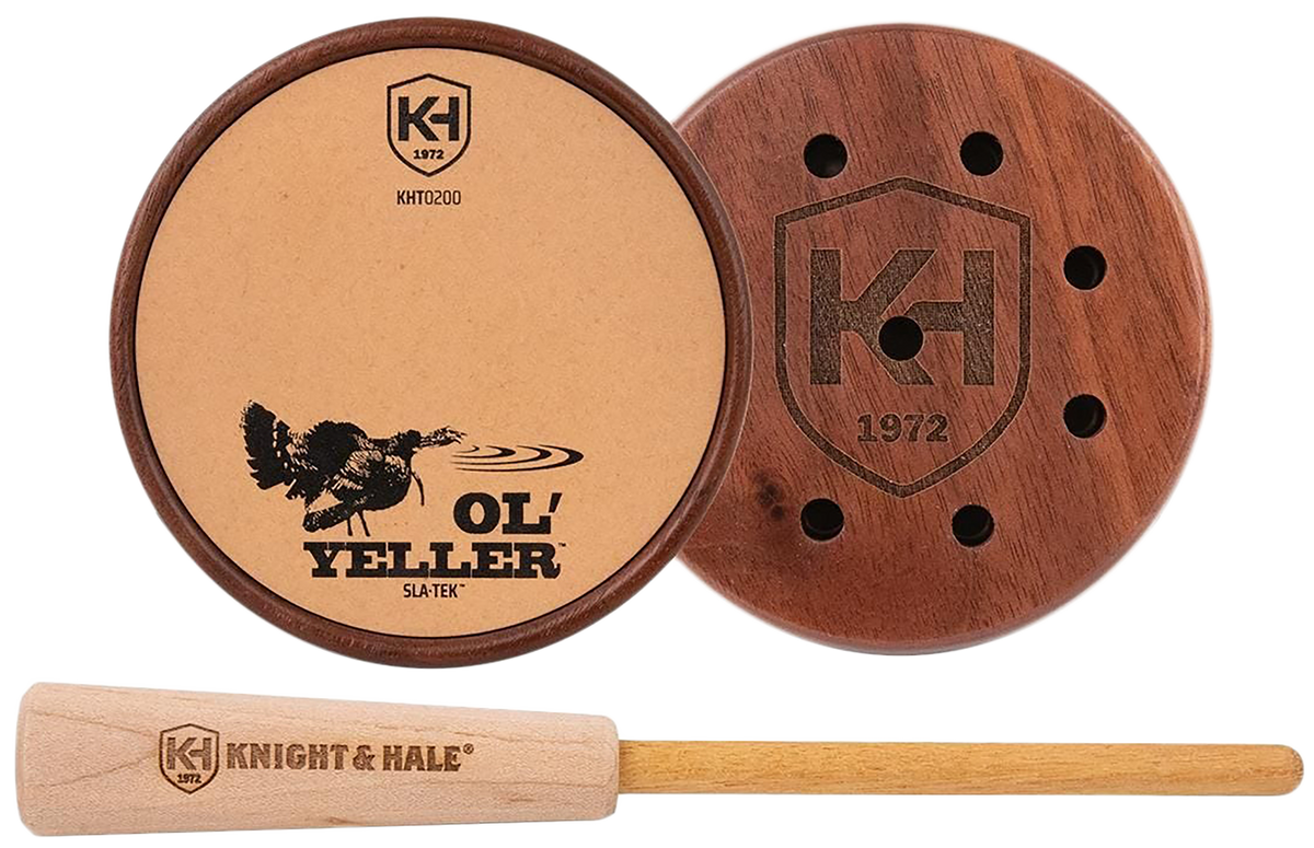 Knight & Hale Ol'Yeller SLA-TEK Turkey Pot Call Walnut/Yellowheart