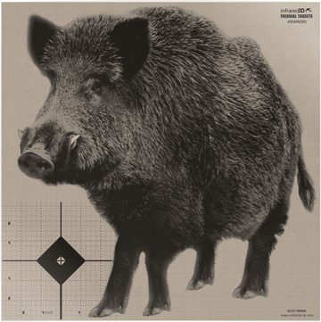 Reshet Graf Ltd Boar Zero Infrared Thermal Boar Silhouette Target Kit 12.4 in 1+50