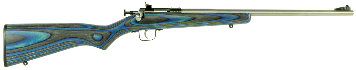 Crickett KSA2223 Youth 22 LR 16.12" 1-Rd Bolt Action Rifle - Blue Laminate Stock