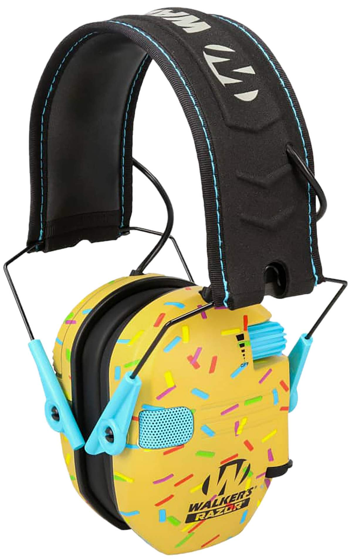 Walkers Game Ear Razor Slim Electronic Muff 23 dB Over the Head Sprinkles