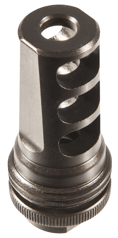 SilencerCo AC857 ASR 3-Port Muzzle Brake 338 Cal 5/8x24 Black Steel